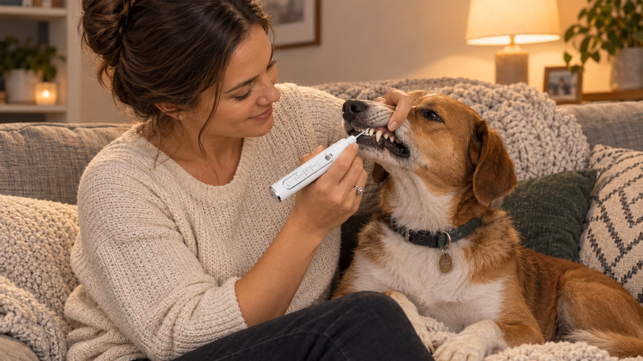 PawDentix hilft, hartnäckigen Zahnstein zu lösen, ohne ängstliche Hunde zu stressen